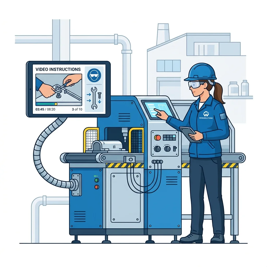 Video Work Instructions in Industry 4.0 — Screens on the Active Shop Floor
